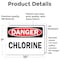Signmission Chlorine Danger Sign, Vinyl Decal, 10in W x 7in L, 2PK OS-2PACK-DS-D-710-L-19278 - alternate 5